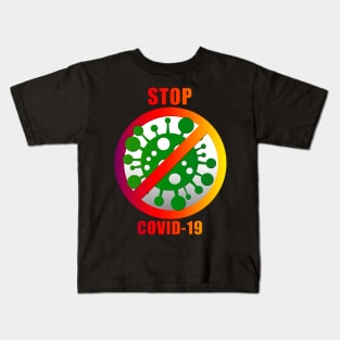 Stop COVID-19 (multicolor) Kids T-Shirt